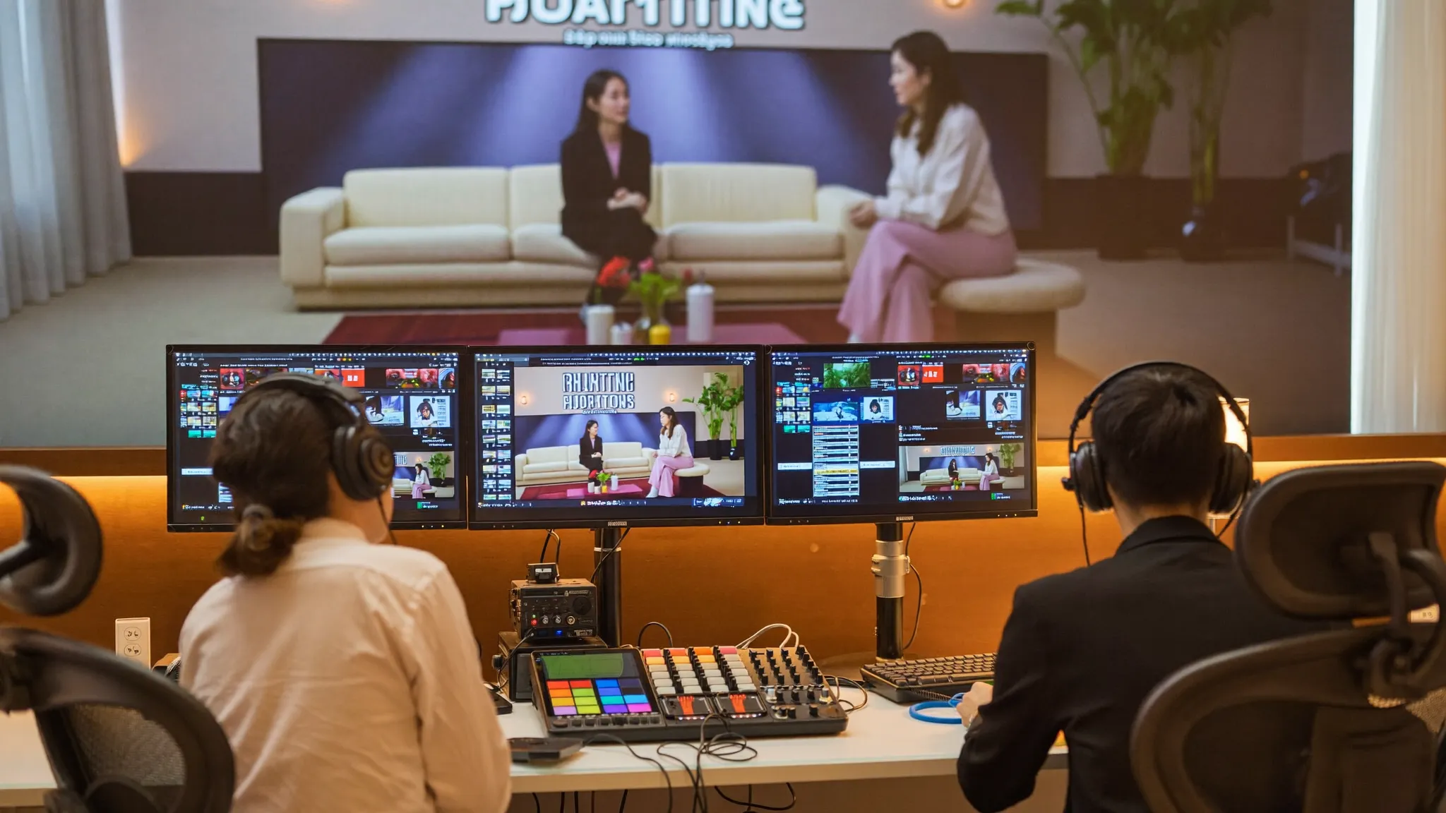 Livestream control room